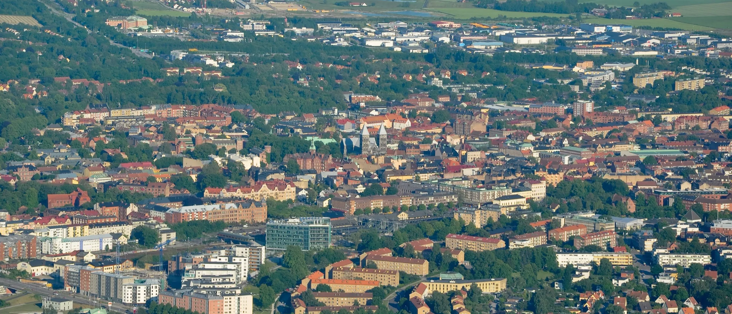 Flygfoto över Lund