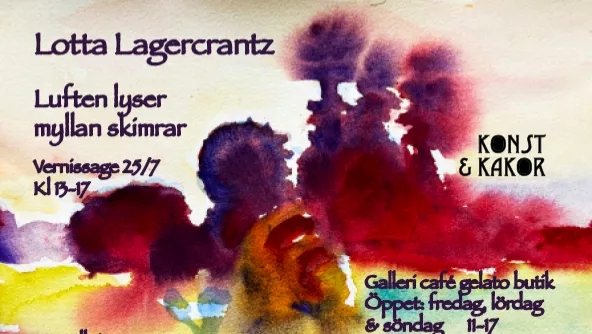 Vernissage: Lotta Lagercrantz- Luften lyser, myllan skimrar – Romakloster