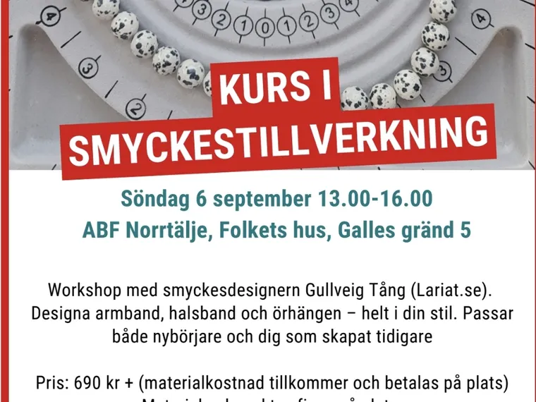 Kurs i smycketillverkning  – Norrtälje
